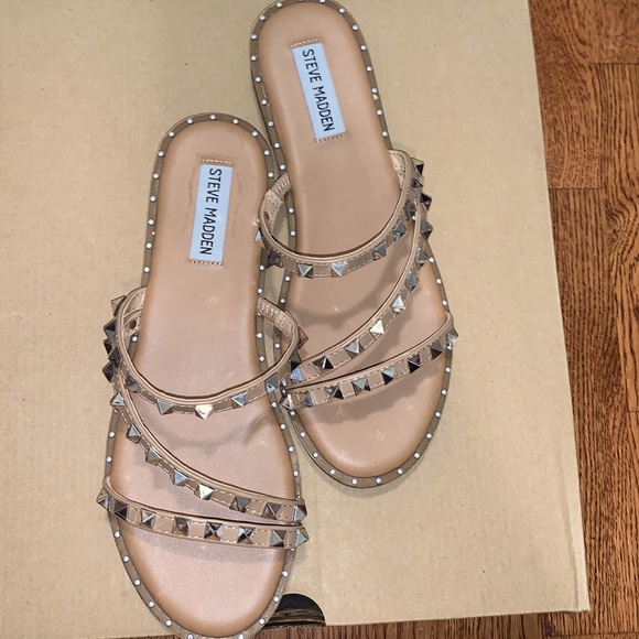 Steve Madden Shoes - Steve Madden Studded Sandals- Tan